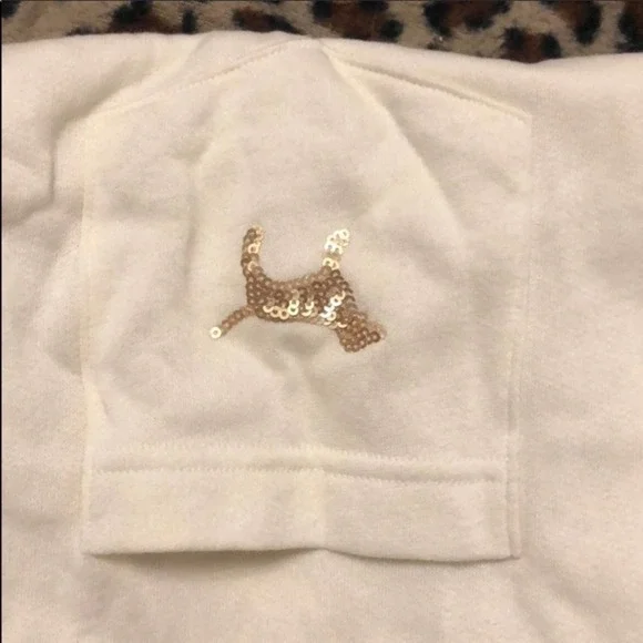 CAMPUS PULLOVER VICTORIA’s SECRET PINK CREAM XS - Picture 7 of 7